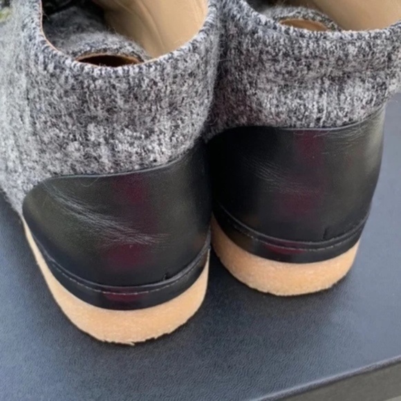 Chanel CC Tweed Lace-Up Ankle Boots - Picture 14 of 14